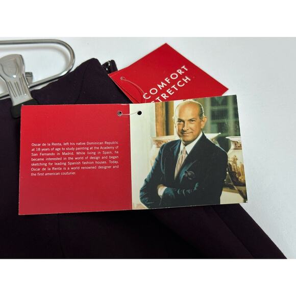 Oscar De La Renta Women’s Skirt Burgundy Maroon Size 14 NWT - Picture 6 of 16